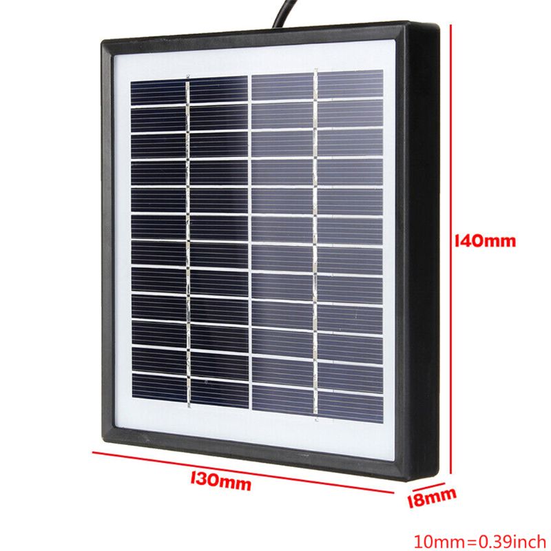 5W 12V Solarpanel Solarmodul Solarzelle Polykristallin für Camping Garten