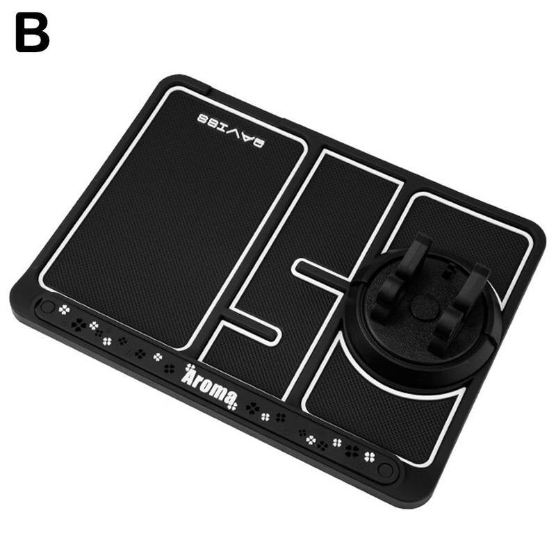 4-in-1-Auto-Anti-Rutsch-Matte, Silikon-Armaturenbrett, klebrige Telefonhalter, Anti-Rutsch Telefon Pad