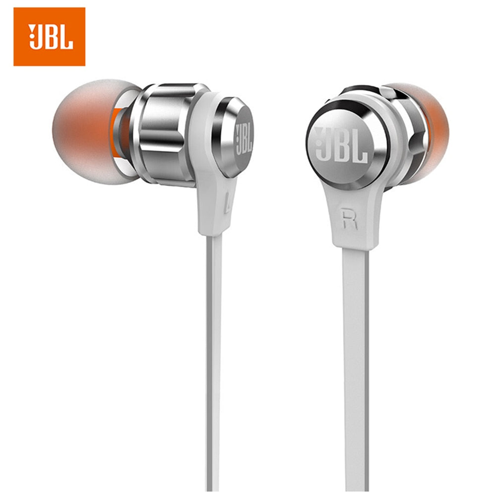 JBL T180A Stereo In-Ear Kopfhörer, Sport Freisprechen mit Mikrofon 3.5mm Kabelgebundene Ohrhörer, Pure Deep Bass Game Music Headset