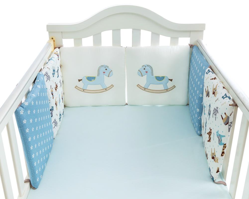 6 Stück/Set Kinderbett Nestchen Baby Kopfschutz in der Krippe, Babybett Schutz