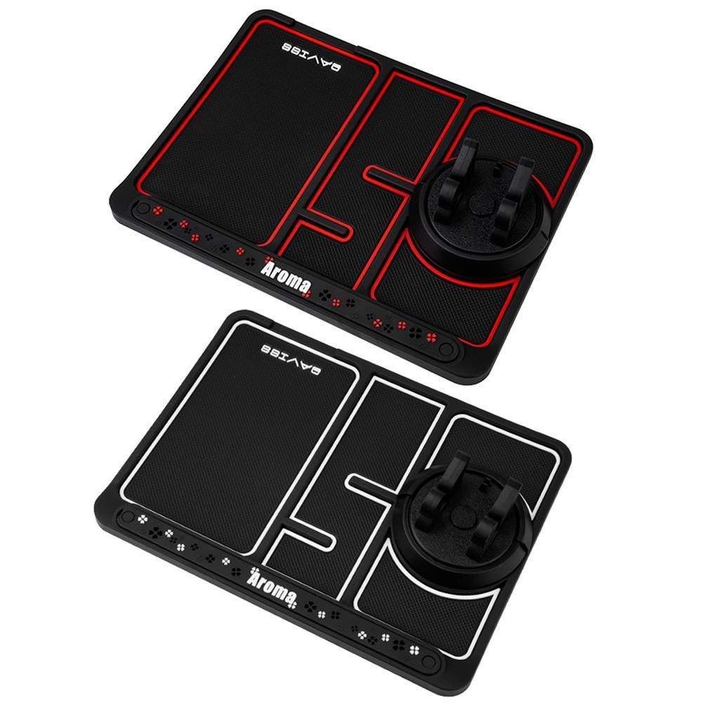 4-in-1-Auto-Anti-Rutsch-Matte, Silikon-Armaturenbrett, klebrige Telefonhalter, Anti-Rutsch Telefon Pad