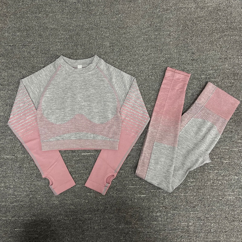 Damen Langarm Laufshirt atmungsaktiver Funktionsshirt , Yoga-Anzüge für Frauen