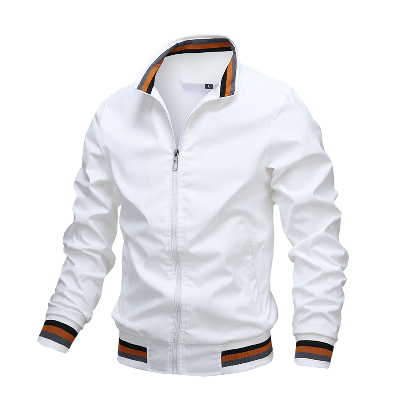 Männerjacke Frühling Herbst, Atmungsaktiv und lässig mit Reißverschluss