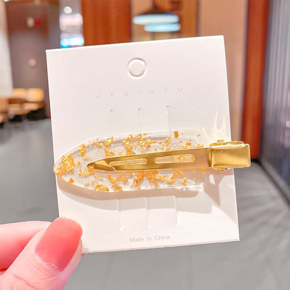 1 stück einfache Wild Leopard Nahtlose Haarspange, Acetat Blatt Keine Biegung, Haarnadeln / Haarstyling-werkzeug