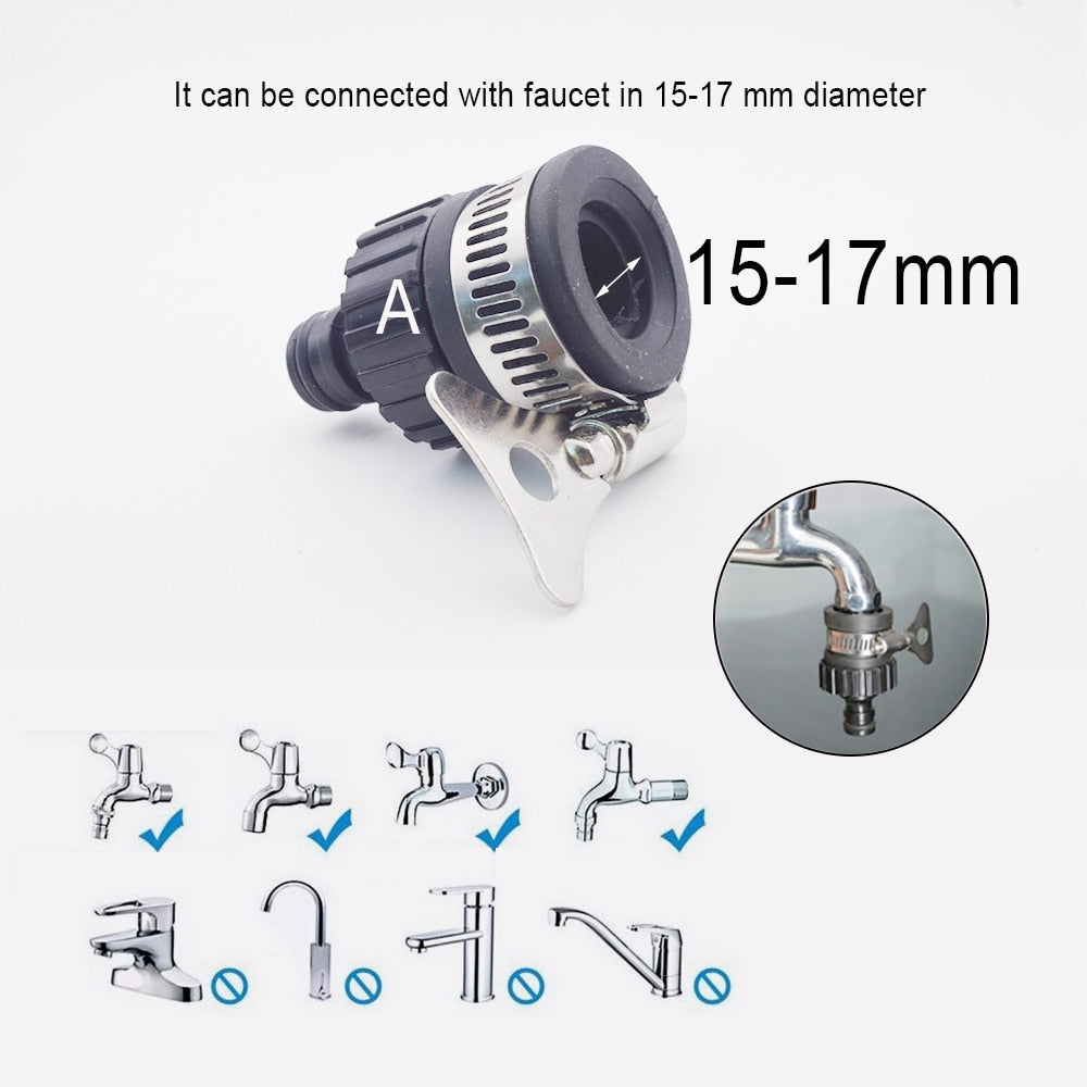 Gartenzubehör Outdoor 3/4 Auto Gartenschlauch Adapter Schnellkupplung Reparatur Schlauchverbinder Wasserhahn Anschluss Rohrverschraubungen 1/2