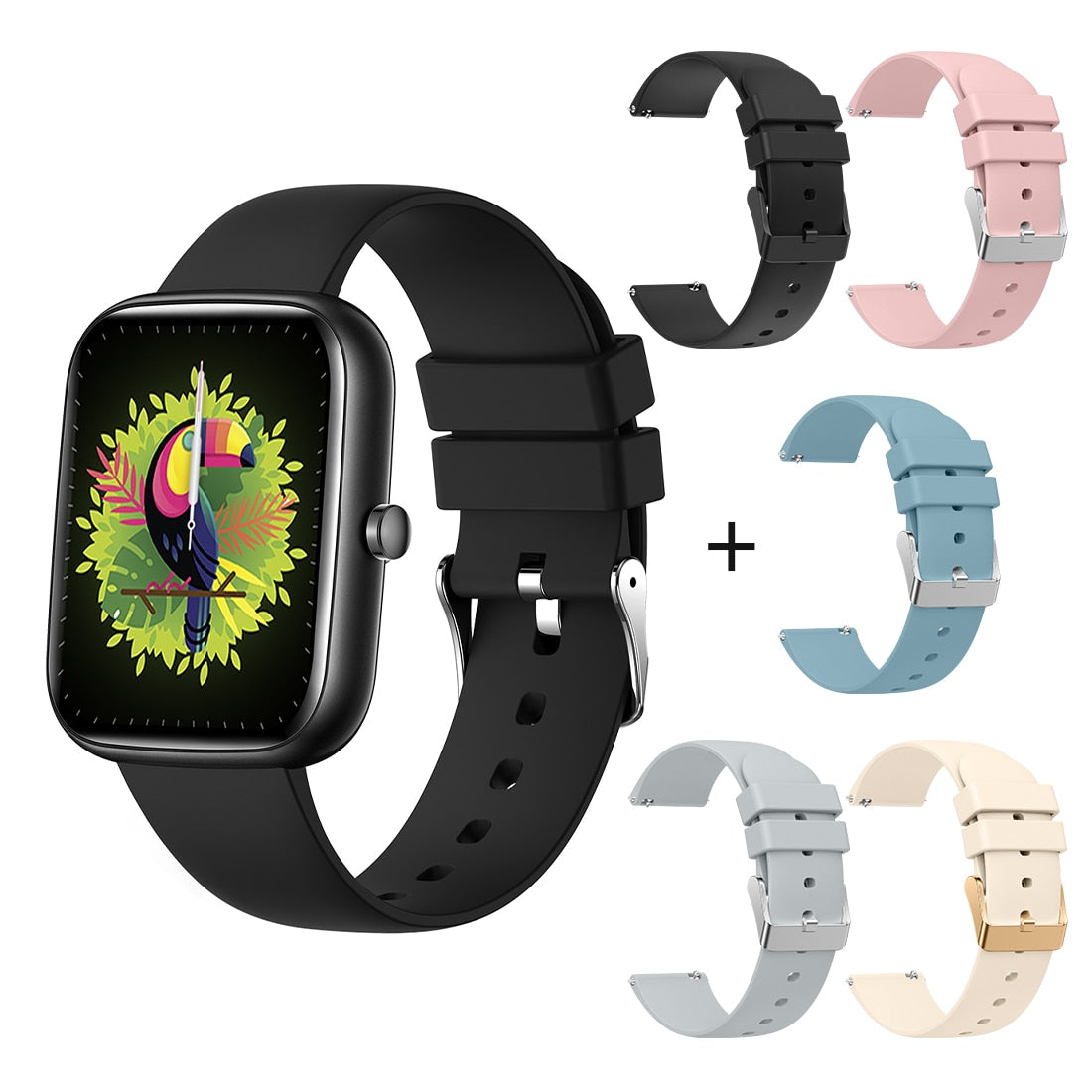 COLMI P8 BR 1,69 Zoll Smart Watch Männer Fitness Tracker IP67 Wasserdicht Bluetooth International Smartwatch für Android iOS Telefon