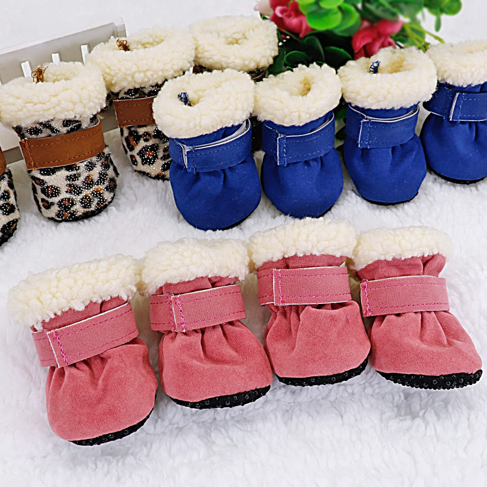 4pcs Hundestiefel Herbst/Winter