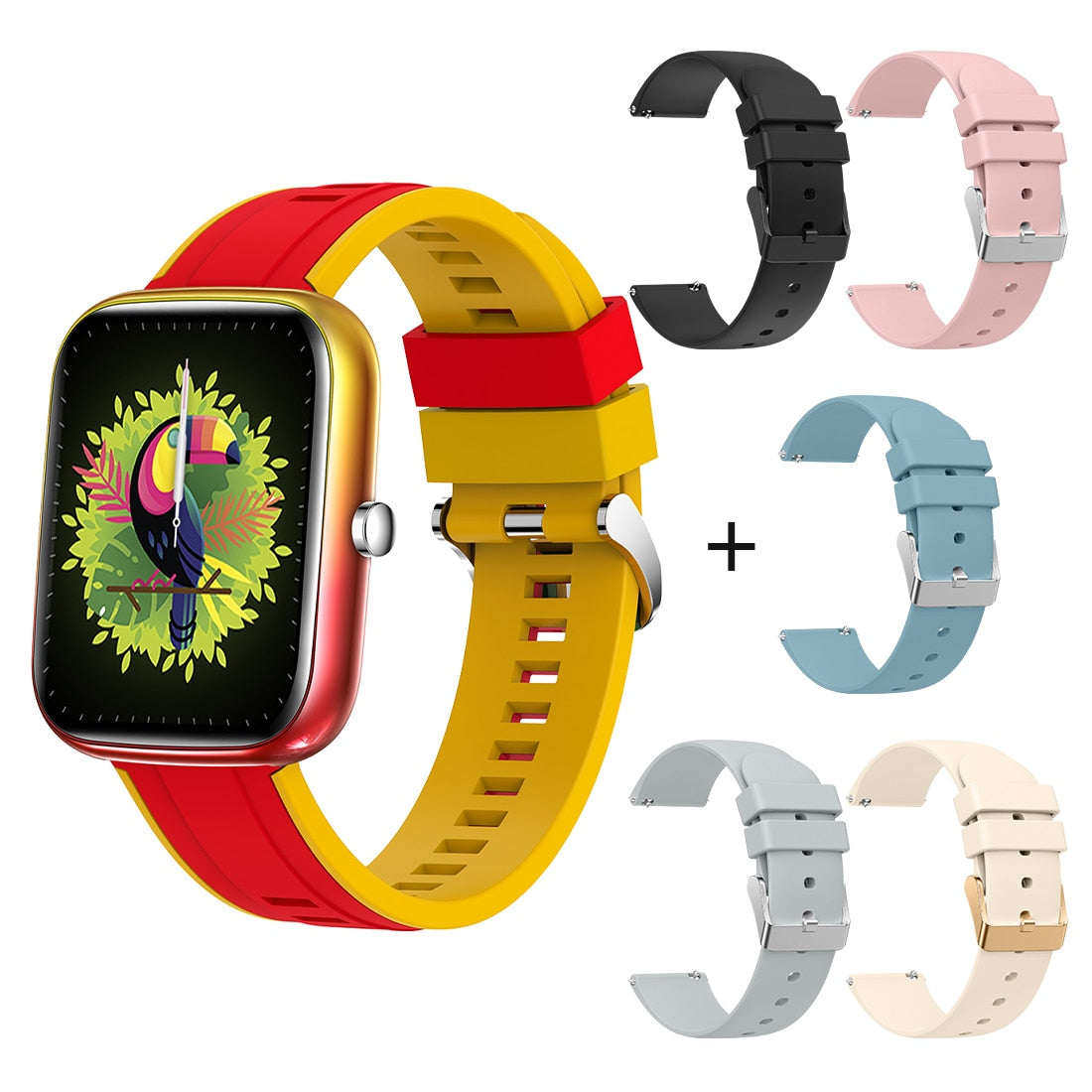 COLMI P8 BR 1,69 Zoll Smart Watch Männer Fitness Tracker IP67 Wasserdicht Bluetooth International Smartwatch für Android iOS Telefon