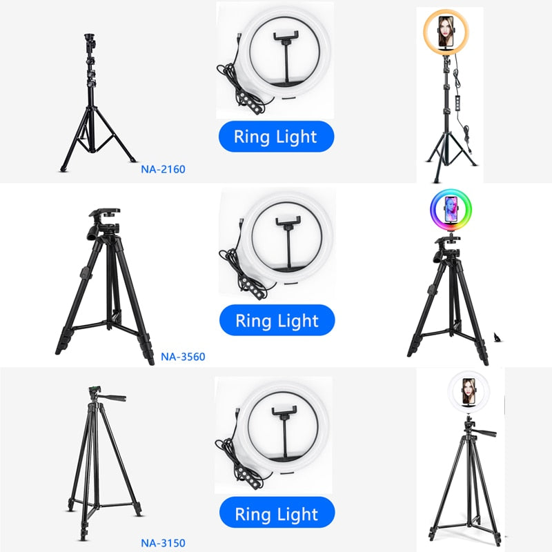 Desktop-LED-Ringlicht, dimmbar, Telefon, Videoaufnahme, rundes Fülllicht für Youtube, Tik Tok, Videofotografie, Beleuchtung, Ringlicht