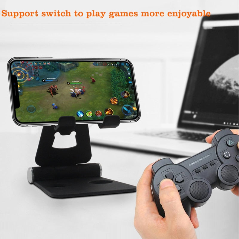 Handy-Desktop-LCD-Monitorhalterung, tragbarer, verstellbarer Ständer für iPad, Tablet, Bett, Fernsehen, Live-Aluminiumlegierung