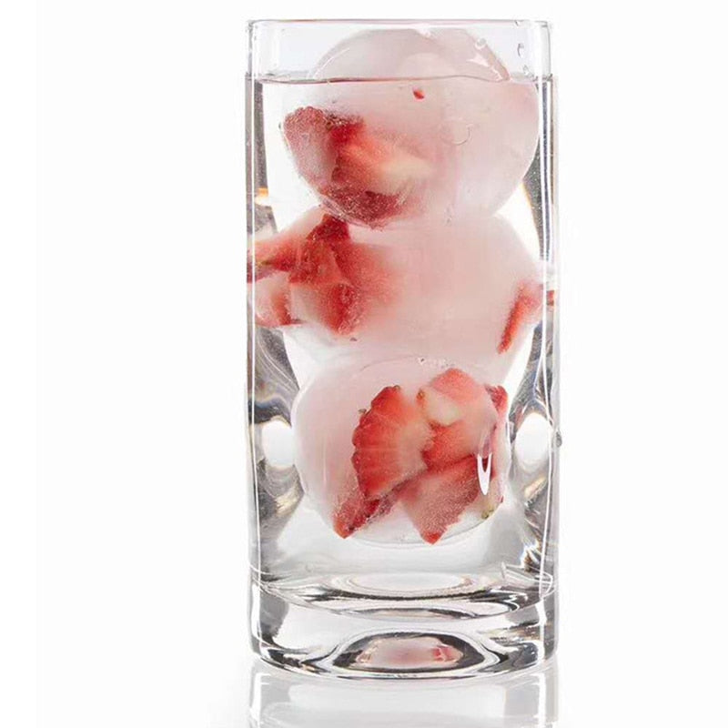 4-Zellen-Eiswürfelbereiter, Eiskugelformen für Whiskey-Cocktailbar, nützliche runde Kugel-Eismaschinen