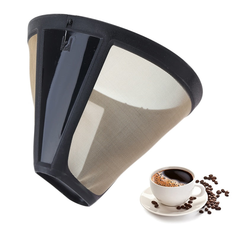 Ersatz-Kaffeefilter, wiederverwendbar, nachfüllbar, Korb-Cup-Style