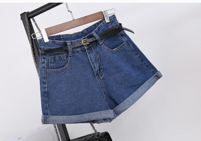Solide Frauen Kleidung Denim Shorts Harajuku, Dünne Kurze Hosen für den Sommer