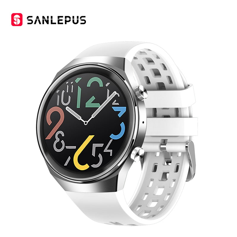 2022 SANLEPUS QS8 NEW Smart Watch mit Zifferblatt Anrufe, ideal für Männer & Frauen, Wasserdicht Smartwatch Fitness Armband für Android,Huawei, & Apple