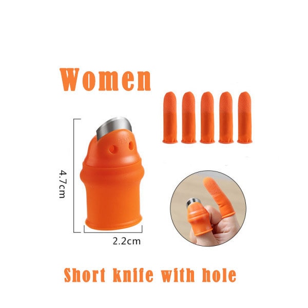 1 Set Silikon Fingerschutz mit Klinge für Obst, Gemüse, Daumenmesser Fingerschutz Küchenhelfer