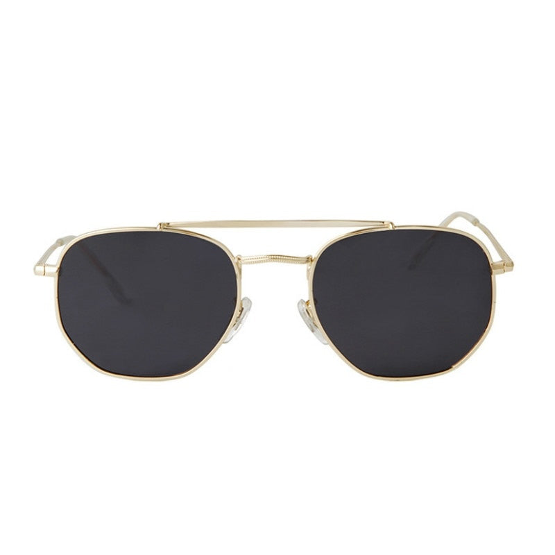Klassische Sonnenbrille mit polarisierten Retro-Metallrahmen für Herren & Damen, Sonnenbrille Markendesign
