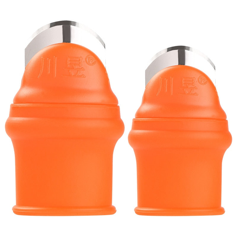 1 Set Silikon Fingerschutz mit Klinge für Obst, Gemüse, Daumenmesser Fingerschutz Küchenhelfer