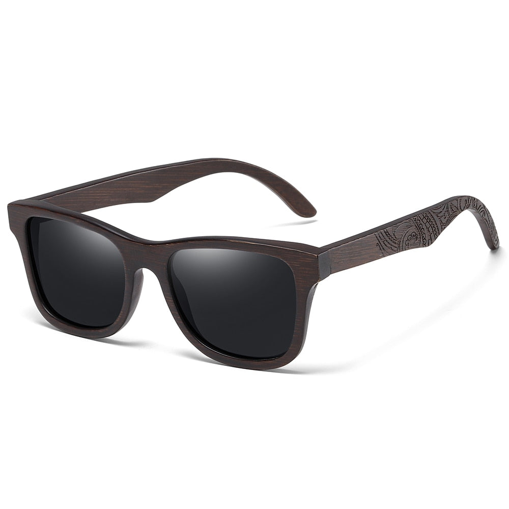 Natürliche Polarisierte Holzsonnenbrille, Bambus Sonnenbrille, Markendesigner Original Holzbrille Mit Holzkiste