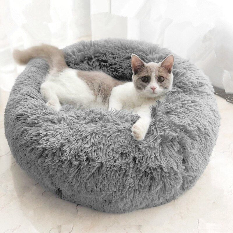 Hundebett, Katzenbett, Hundebetten, Weiche und Bequeme Doughnut Form