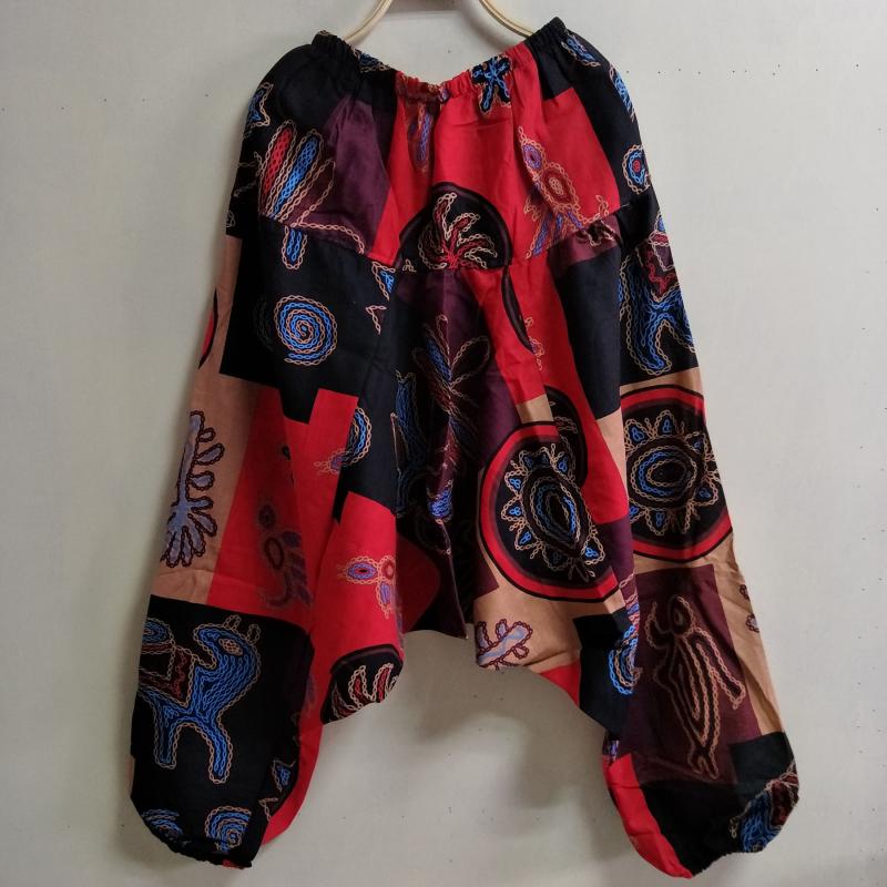 Baggy-Haremshose für Damen, kausaler Druck, Hippie-Jogginghose