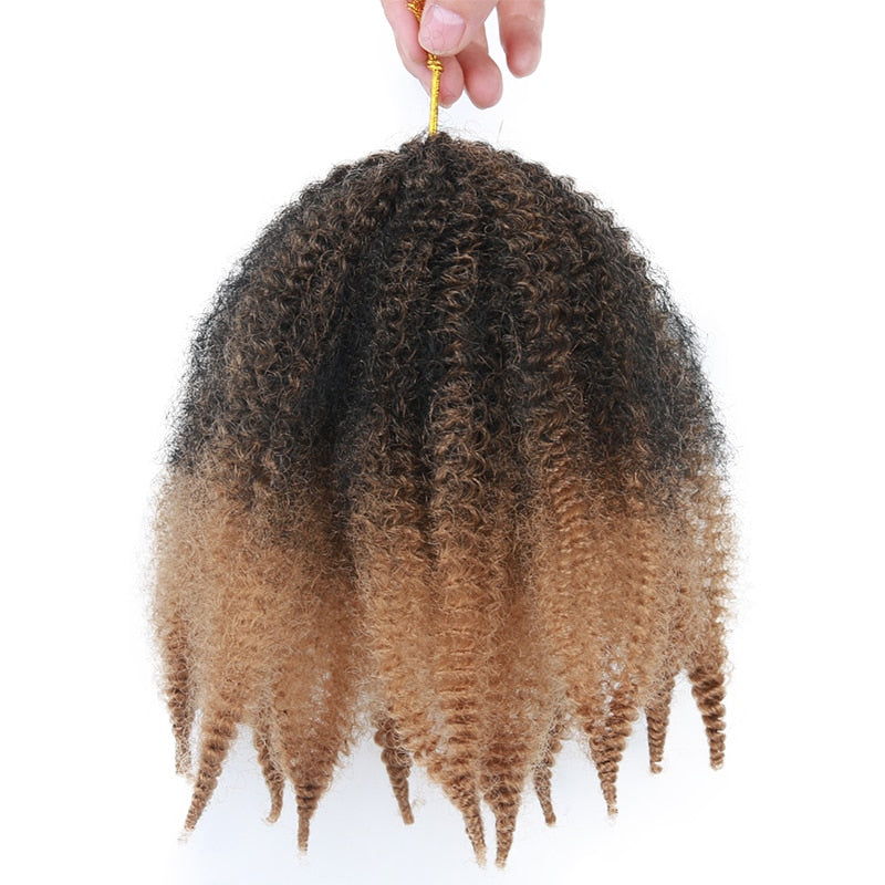 Black Star Hair Afro Synthetic Crochet Marley Braids Haarverlängerungen für schwarze Frauen Kanekalons Kinky Twist Braiding Hairs