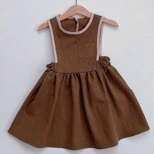 2023 neue Koreanische Japan Stil, Sommer Baby Mädchen Leinen Kleider für Kleinkind, Kinder und Mädchen