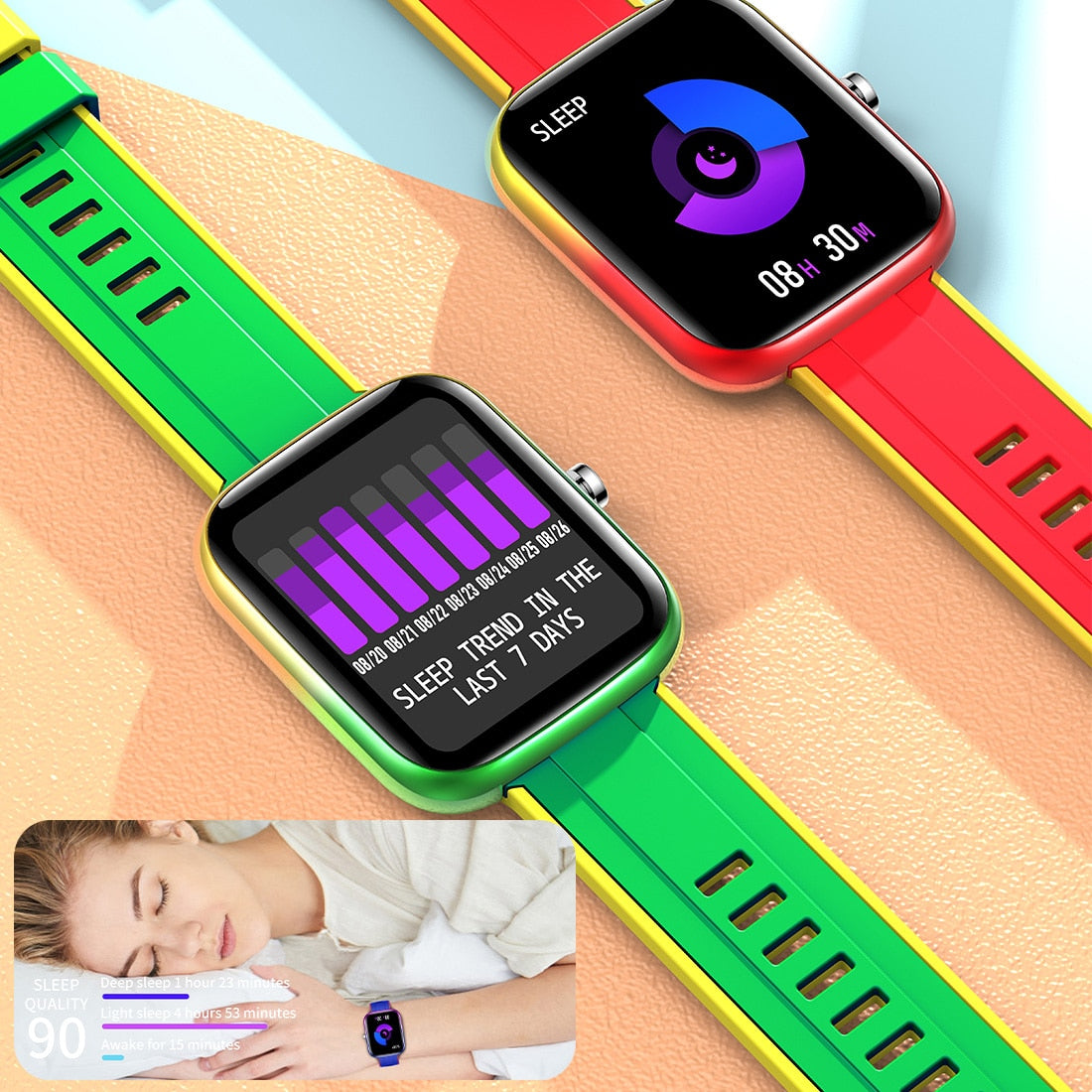 COLMI P8 BR 1,69 Zoll Smart Watch Männer Fitness Tracker IP67 Wasserdicht Bluetooth International Smartwatch für Android iOS Telefon