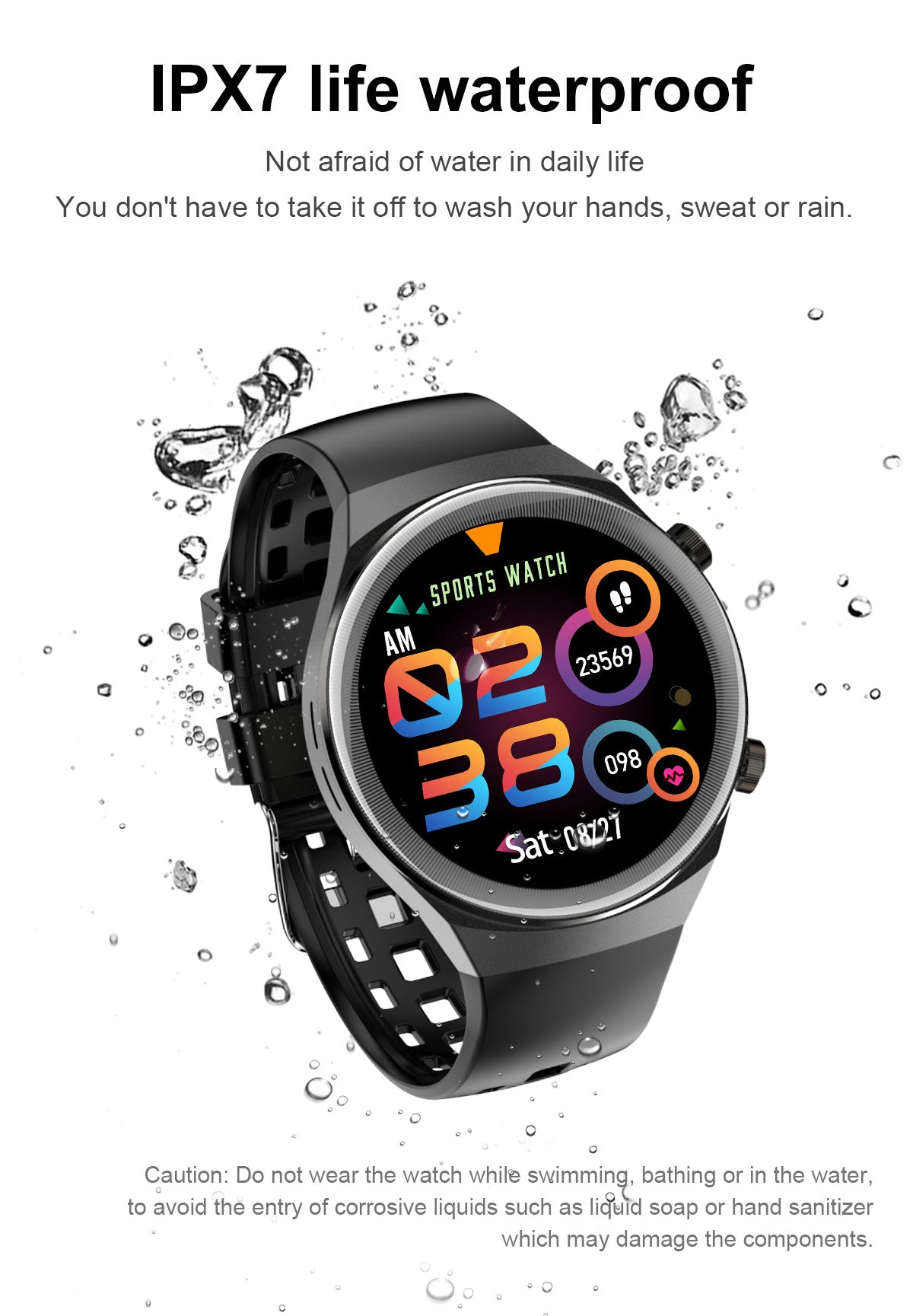 2022 SANLEPUS QS8 NEW Smart Watch mit Zifferblatt Anrufe, ideal für Männer & Frauen, Wasserdicht Smartwatch Fitness Armband für Android,Huawei, & Apple