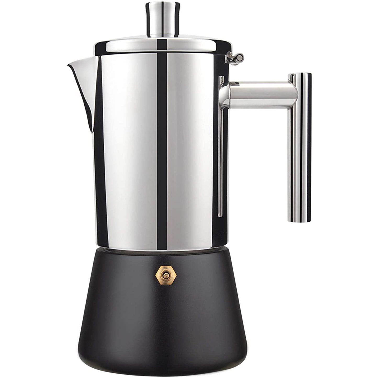 300/500ML 304 Edelstahl Geysir Kaffeemaschine Induktionskocher Espresso Kaffeekanne, Moka Pot Italienische Kaffeemaschine