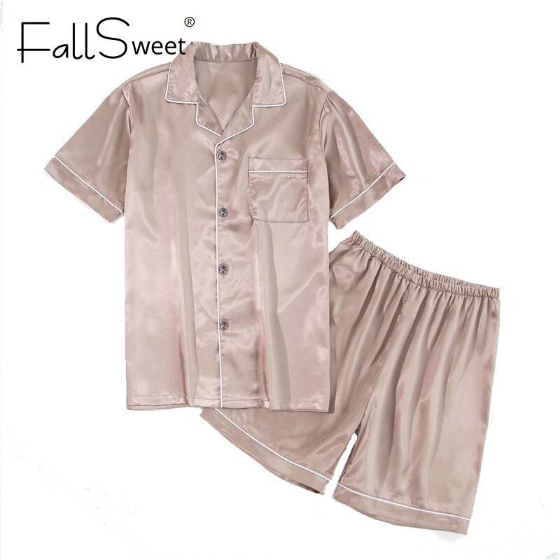 FallSweet Seide Satin Pyjamas Set für Frauen