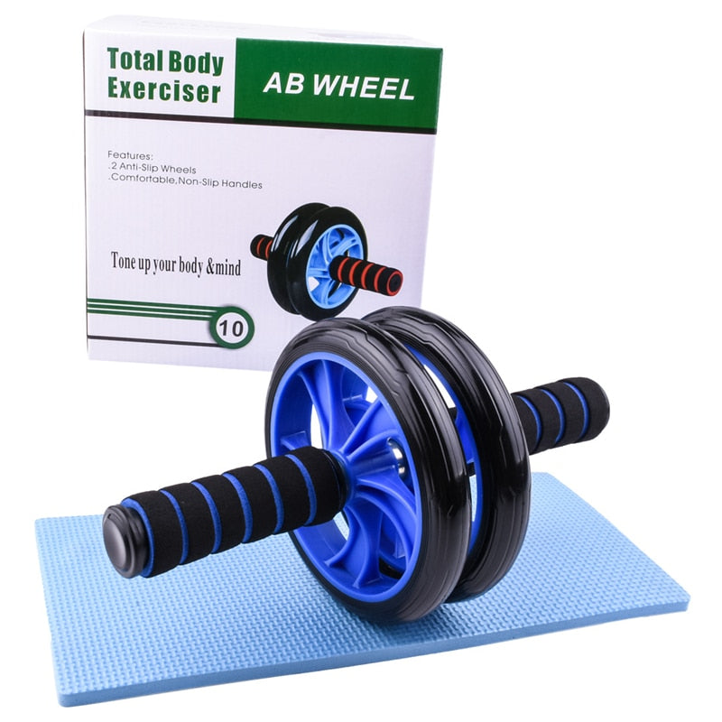 Bauchrad Ab Roller Set, Widerstandsbänder Push-Up-Ständer, Heimübung, Bodybuilding Muskeltraining