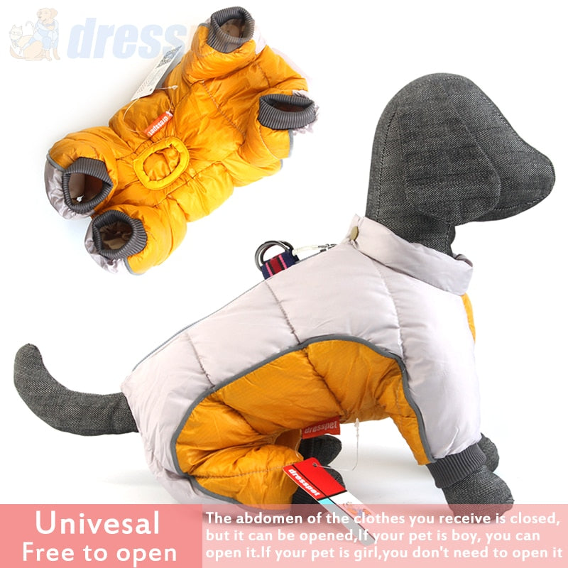 Winter-Haustier-Hundekleidung, super warme Jacke, dickerer Baumwollmantel, wasserdicht, kleine Hunde, Haustierkleidung für französische Bulldoggen-Welpen
