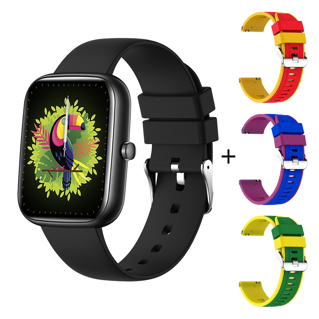 COLMI P8 BR 1,69 Zoll Smart Watch Männer Fitness Tracker IP67 Wasserdicht Bluetooth International Smartwatch für Android iOS Telefon