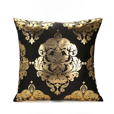 Geometrischer Kissenbezug, Schwarz Weiß Kissenbezug, Dekoratives Kissen Mode Golden Designer 45x45