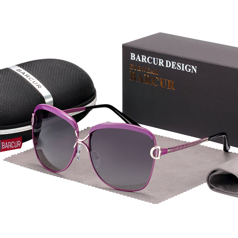 Fast Delivery BARCUR Gradient Sun glasses Women Polarized Sunlgasses for Women trending products