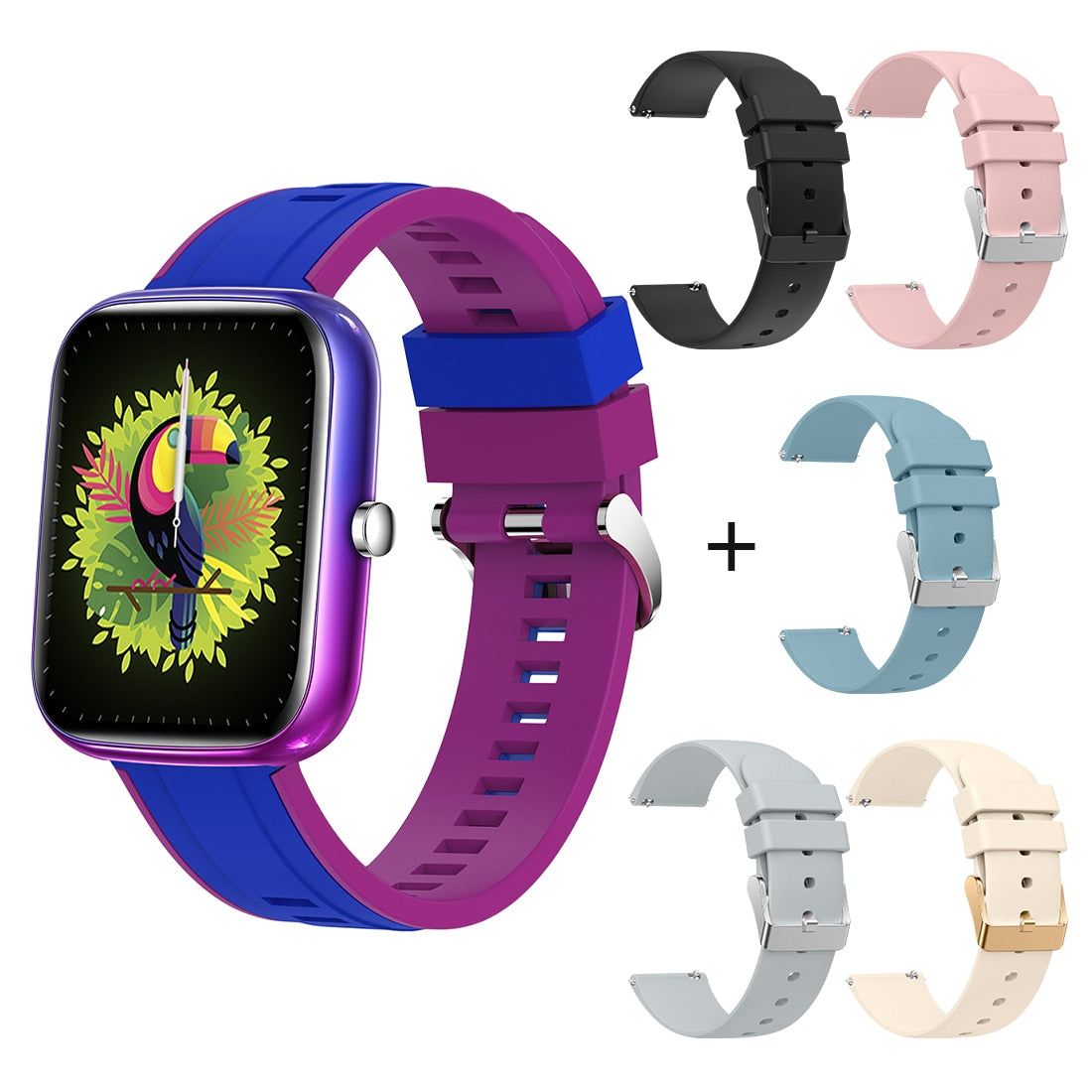COLMI P8 BR 1,69 Zoll Smart Watch Männer Fitness Tracker IP67 Wasserdicht Bluetooth International Smartwatch für Android iOS Telefon