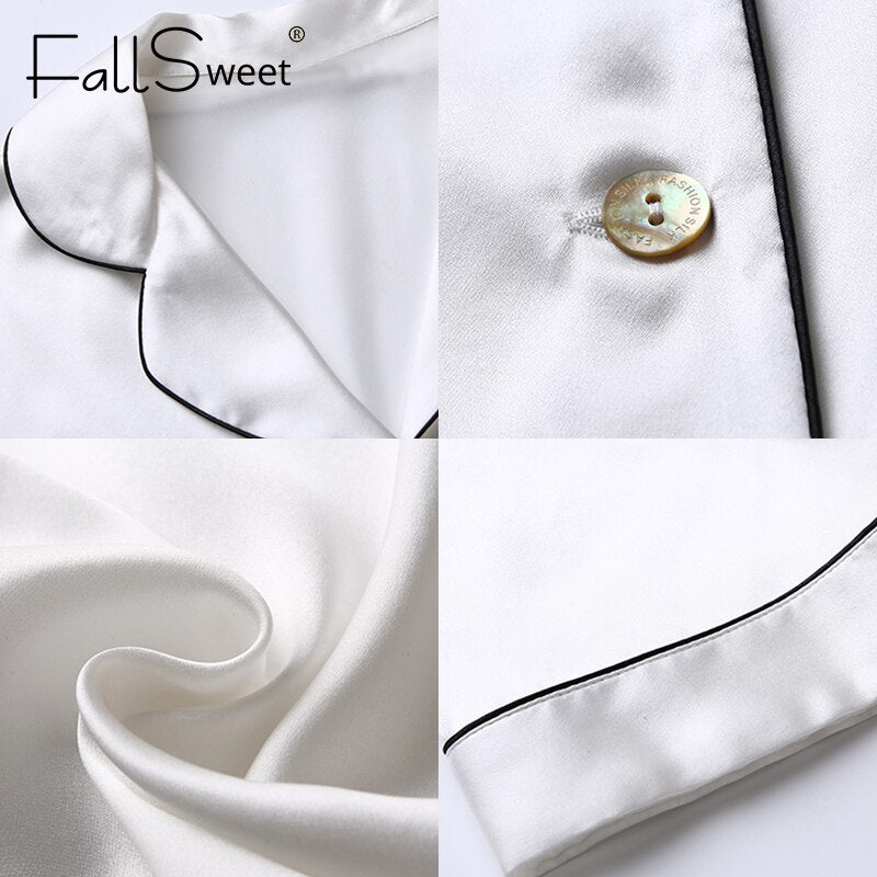 FallSweet Seide Satin Pyjamas Set für Frauen