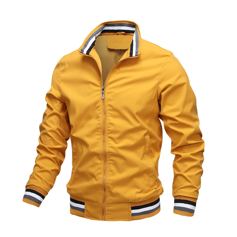 Männerjacke Frühling Herbst, Atmungsaktiv und lässig mit Reißverschluss