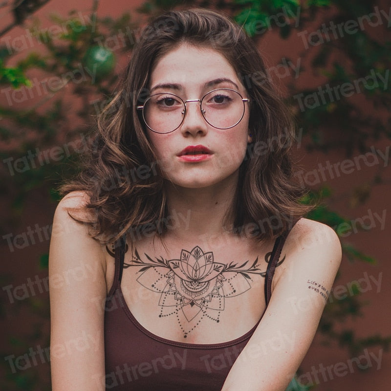 temporäre mode Tattoos-Schmuck, Körperaufkleber für Ägypten arabisch indische Sexy Tattoos-Muster