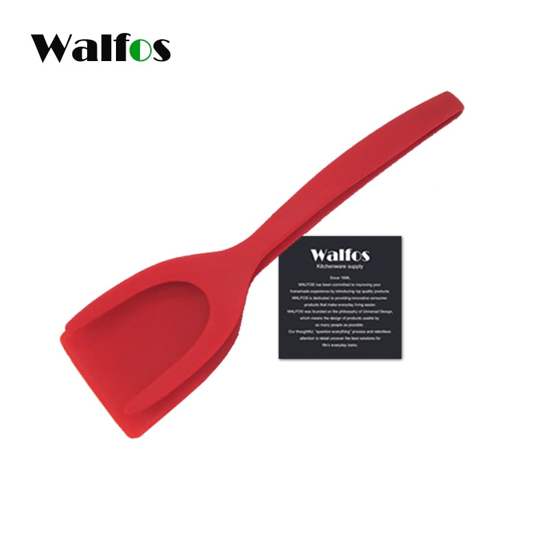 Multifunktion 2 in 1 Nylon Griff und Flip für Perfekte Pancake | Antihaftbeschichtung Fried Egg Turners Set Silikon Zange Küche Küchenutensilien