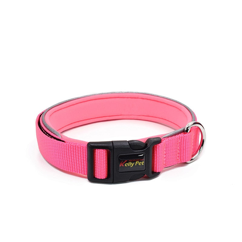 Atmungsaktives Mesh-Nylon-Hundehalsband Reflektierende Hundehalsbänder für kleine, mittelgroße und große Hundetrainingshalsketten für Hundezubehör