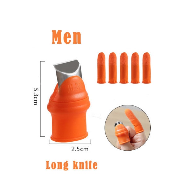 1 Set Silikon Fingerschutz mit Klinge für Obst, Gemüse, Daumenmesser Fingerschutz Küchenhelfer