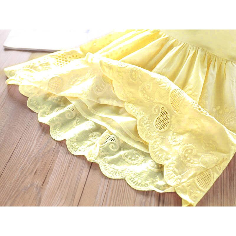 Gestickte Sommer Mädchen Kleid 2022, Mode Partykleid für Prinzessin