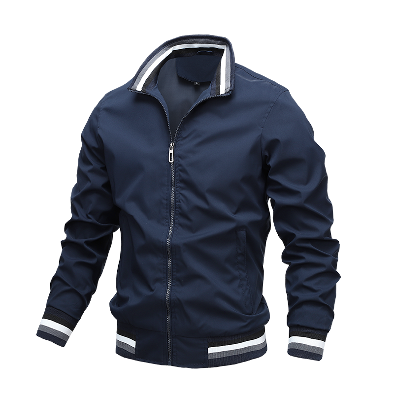 Männerjacke Frühling Herbst, Atmungsaktiv und lässig mit Reißverschluss
