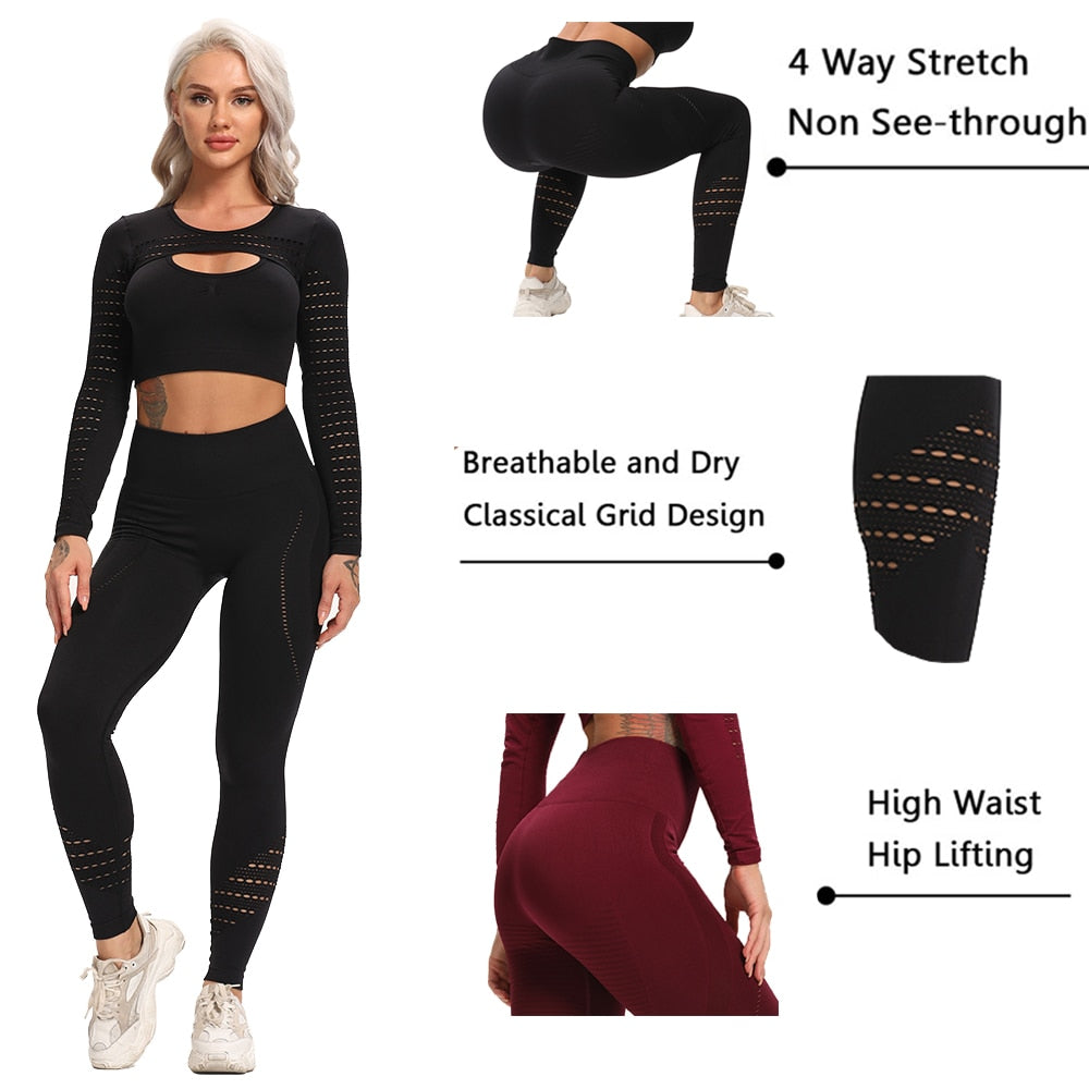 2-teiliges Set Damenanzug für Fitness