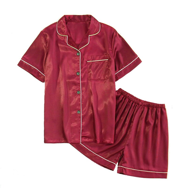 FallSweet Seide Satin Pyjamas Set für Frauen