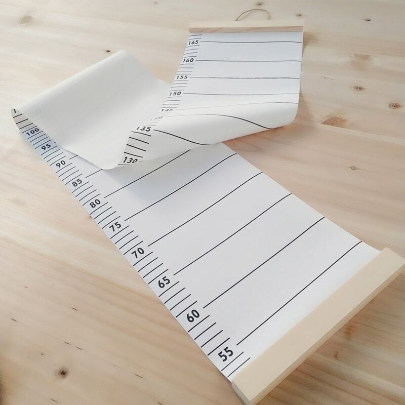 Kinder Messlatten Kinder Höhe Maßnahme Wachstumstabelle Tragbare Nette Wandaufkleber Home Raumdekoration für Kleinkinder Ruler Kids Room 50CM-170CM Wind Chimes Hanging Decor Growth Chart Ruler Scandinavian Decor Nordic Style