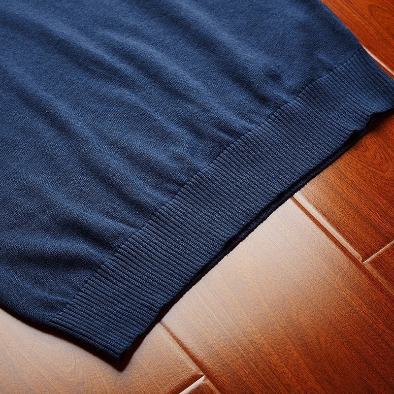 Varsanol Baumwollpullover Männer, Langarm Pullover Outwear V-Ausschnitt in 8 Farben
