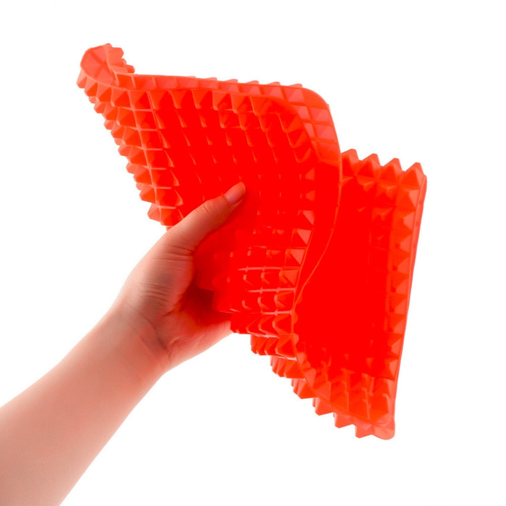 40x27cm Pyramide Backformen Pfanne 4 Farbe Antihaft Silikon Backmatten, Kochmatte Backblech für den Ofen