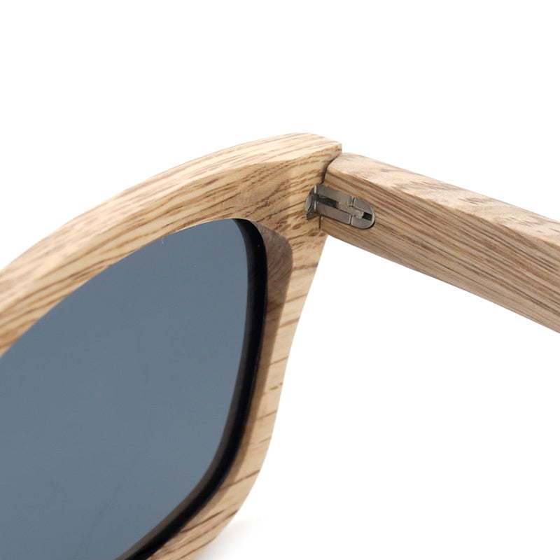Damen & Herren Sonnenbrille, Handarbeit Natur Holz Polarisierte Brillengestell inklusive Holz Geschenkbox